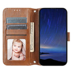 For iPhone 17 Case Zipper Pocket Wallet Leather Phone Cover with Wrist Strap