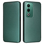 For Oppo A5 5G  /  4G Case Carbon Fiber Texture Drop-Proof PU Leather Phone Cover