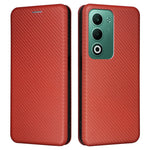 For Oppo A5 5G  /  4G Case Carbon Fiber Texture Drop-Proof PU Leather Phone Cover