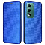 For Oppo A5 5G  /  4G Case Carbon Fiber Texture Drop-Proof PU Leather Phone Cover