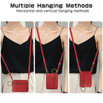 For Samsung Galaxy Z Flip7 5G Leather Back Cover Zipper Wallet Kickstand Phone Case with Shoulder Strap
