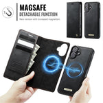 CASEME For iPhone 16 Plus Case  C49  Compatible with MagSafe RFID Blocking Detachable Wallet Leather Phone Cover