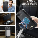CASEME For iPhone 17e / 16e Case  C49  Compatible with MagSafe RFID Blocking Detachable Wallet Leather Phone Cover
