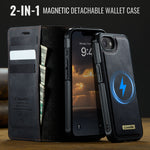 CASEME For iPhone 17e / 16e Case  C49  Compatible with MagSafe RFID Blocking Detachable Wallet Leather Phone Cover
