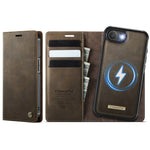 CASEME For iPhone 17e / 16e Case  C49  Compatible with MagSafe RFID Blocking Detachable Wallet Leather Phone Cover