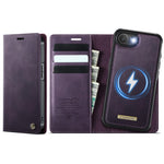 CASEME For iPhone 17e / 16e Case  C49  Compatible with MagSafe RFID Blocking Detachable Wallet Leather Phone Cover