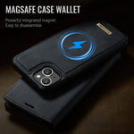 CASEME For iPhone 14 Plus / iPhone 15 Plus Case  C49  Compatible with MagSafe RFID Blocking Detachable Wallet Leather Phone Cover