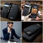 CASEME For iPhone 14 Plus / iPhone 15 Plus Case  C49  Compatible with MagSafe RFID Blocking Detachable Wallet Leather Phone Cover