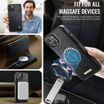 CASEME For iPhone 14 Plus / iPhone 15 Plus Case  C49  Compatible with MagSafe RFID Blocking Detachable Wallet Leather Phone Cover