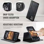 CASEME For iPhone 14 Plus / iPhone 15 Plus Case  C49  Compatible with MagSafe RFID Blocking Detachable Wallet Leather Phone Cover