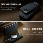 CASEME For iPhone 14 Plus / iPhone 15 Plus Case  C49  Compatible with MagSafe RFID Blocking Detachable Wallet Leather Phone Cover