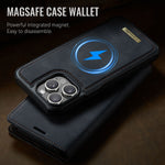 CASEME For iPhone 15 Pro Max Case  C49  Compatible with MagSafe RFID Blocking Detachable Wallet Leather Phone Cover