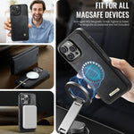 CASEME For iPhone 15 Pro Max Case  C49  Compatible with MagSafe RFID Blocking Detachable Wallet Leather Phone Cover