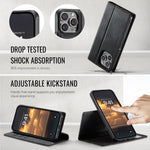 CASEME For iPhone 15 Pro Max Case  C49  Compatible with MagSafe RFID Blocking Detachable Wallet Leather Phone Cover