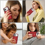For iPhone 18 Pro / 17 Pro Case Card Holder Ring Kickstand TPU + PU Leather Phone Cover with Long Strap