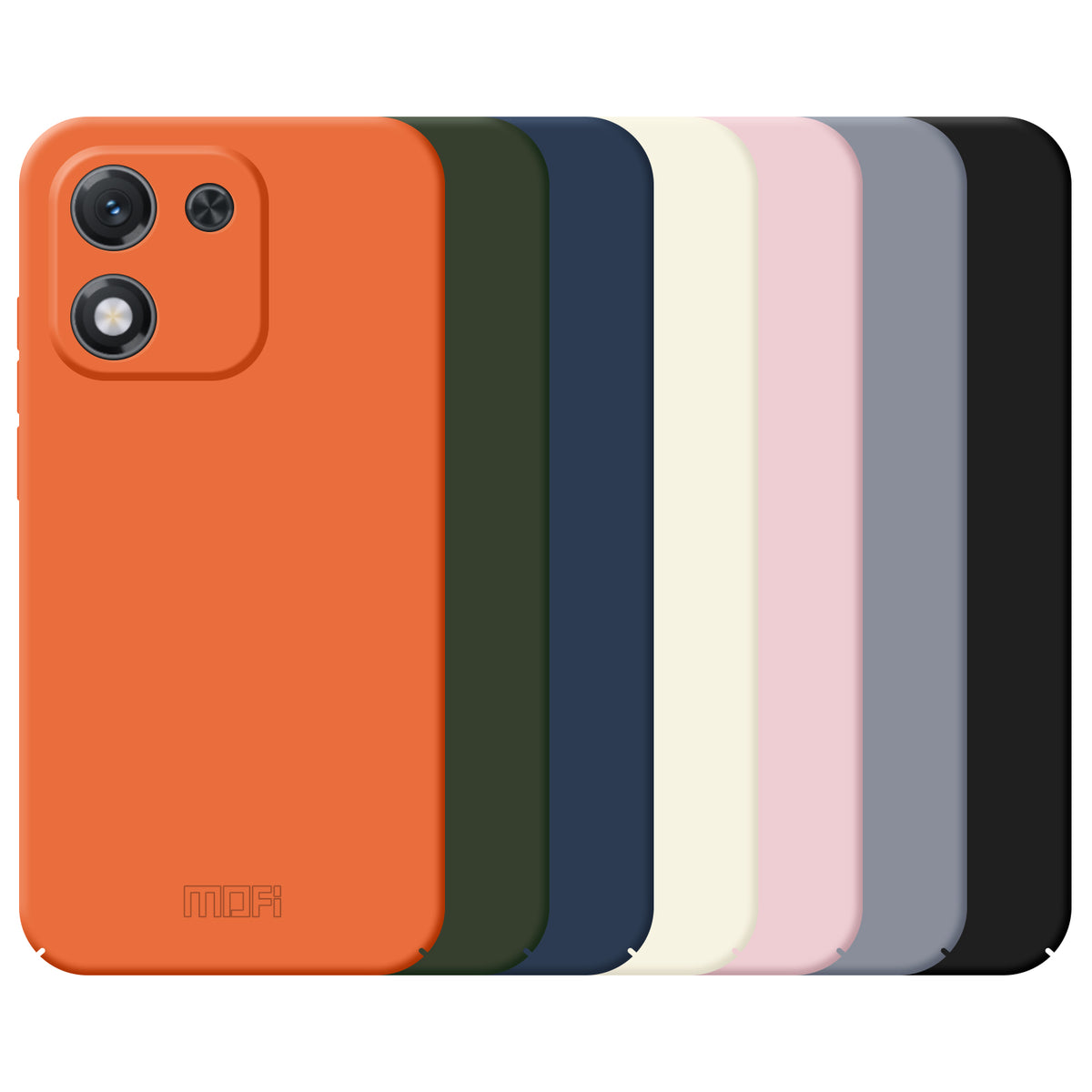 MOFI JK Qin-serie-mobilcover til Honor X70i med skin-touch-mat overflade og fingeraftryksbeskyttelse