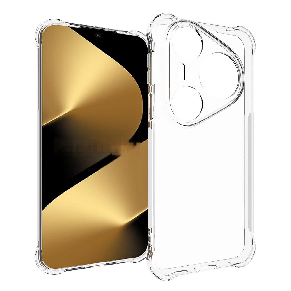 WANLONFENG För Huawei Pura 80 Ultra TPU-skal WL2-serien 2.0mm mobilskydd med 2 st. härdat glasfilm