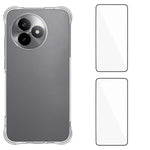 WANLONFENG TPU-cover til Xiaomi Redmi K80 Ultra 5G, WL2-serien, 2.0 mm mobilbeskyttelse med 2 stk. hærdet glasfilm