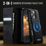 CASEME For iPhone 16 Pro Case  C49  Compatible with MagSafe RFID Blocking Detachable Wallet Leather Phone Cover