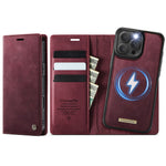 CASEME For iPhone 16 Pro Case  C49  Compatible with MagSafe RFID Blocking Detachable Wallet Leather Phone Cover