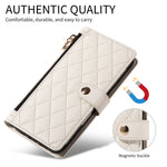 For Xiaomi Redmi Note 14 4G (164.84mm) Wallet Case with Straps, Rhombus Leather Stand Phone Cover
