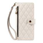 For Xiaomi Redmi Note 14 4G (164.84mm) Wallet Case with Straps, Rhombus Leather Stand Phone Cover