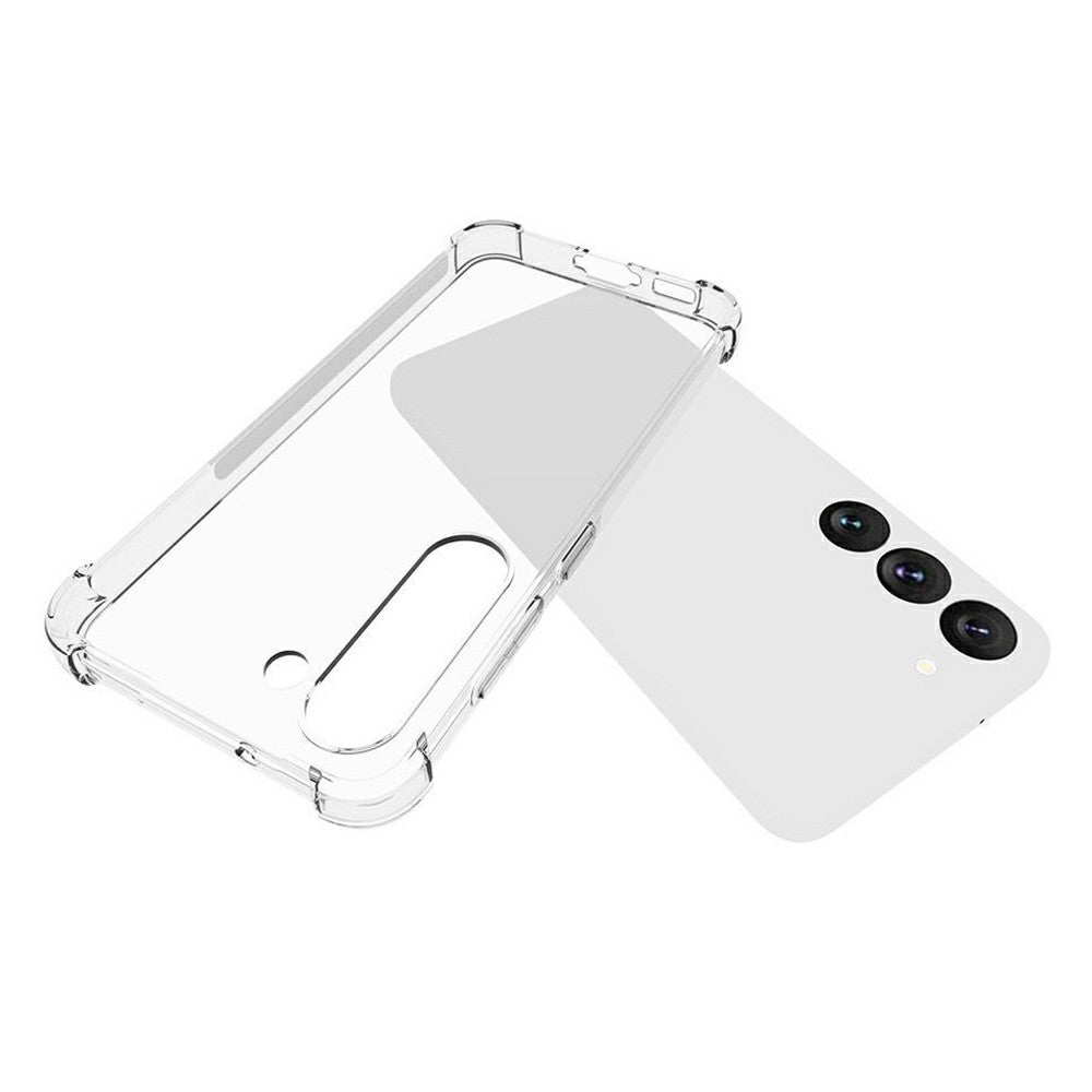 For Samsung Galaxy S23 Reinforced Corner Soft TPU Case Non-slip Transparent Phone Back Cover