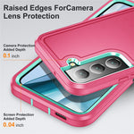 For Samsung Galaxy S22 5G Case Case Kickstand Phone Cover PC + Silicone + EVA 3-in-1 Design