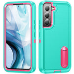 For Samsung Galaxy S22 5G Case Case Kickstand Phone Cover PC + Silicone + EVA 3-in-1 Design