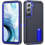For Samsung Galaxy S22 5G Case Case Kickstand Phone Cover PC + Silicone + EVA 3-in-1 Design