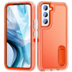 For Samsung Galaxy S22 5G Case Case Kickstand Phone Cover PC + Silicone + EVA 3-in-1 Design
