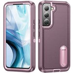 For Samsung Galaxy S22 5G Case Case Kickstand Phone Cover PC + Silicone + EVA 3-in-1 Design