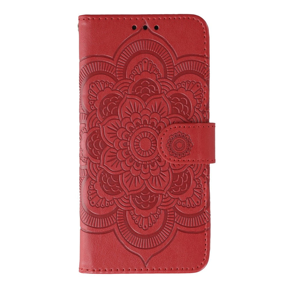 OnePlus Nord CE5 5G / Ace 5 Racing 5G-cover i PU-læder med mandala-præget design og pungcover med håndledsrem