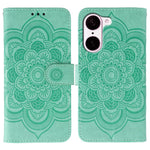 OnePlus Nord CE5 5G / Ace 5 Racing 5G-cover i PU-læder med mandala-præget design og pungcover med håndledsrem