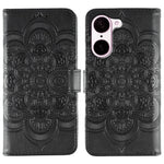 OnePlus Nord CE5 5G / Ace 5 Racing 5G-cover i PU-læder med mandala-præget design og pungcover med håndledsrem