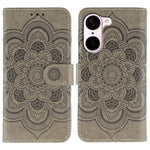 OnePlus Nord CE5 5G / Ace 5 Racing 5G-cover i PU-læder med mandala-præget design og pungcover med håndledsrem