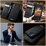 CASEME For iPhone 16 Case  C49  Compatible with MagSafe RFID Blocking Detachable Wallet Leather Phone Cover