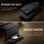 CASEME For iPhone 16 Case  C49  Compatible with MagSafe RFID Blocking Detachable Wallet Leather Phone Cover