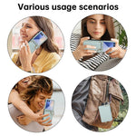 For Samsung Galaxy Z Flip7 5G Case Kickstand Rhombus Leather + TPU Phone Cover with Shoulder Strap