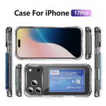 For iPhone 18 Pro / 17 Pro Case Protective TPU Phone Cover with Card Holder