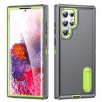 For Samsung Galaxy S22 Ultra 5G Case Case Kickstand Phone Cover PC + Silicone + EVA 3-in-1 Design
