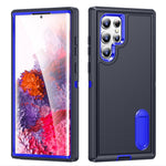 For Samsung Galaxy S22 Ultra 5G Case Case Kickstand Phone Cover PC + Silicone + EVA 3-in-1 Design