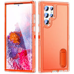 For Samsung Galaxy S22 Ultra 5G Case Case Kickstand Phone Cover PC + Silicone + EVA 3-in-1 Design