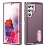 For Samsung Galaxy S22 Ultra 5G Case Case Kickstand Phone Cover PC + Silicone + EVA 3-in-1 Design