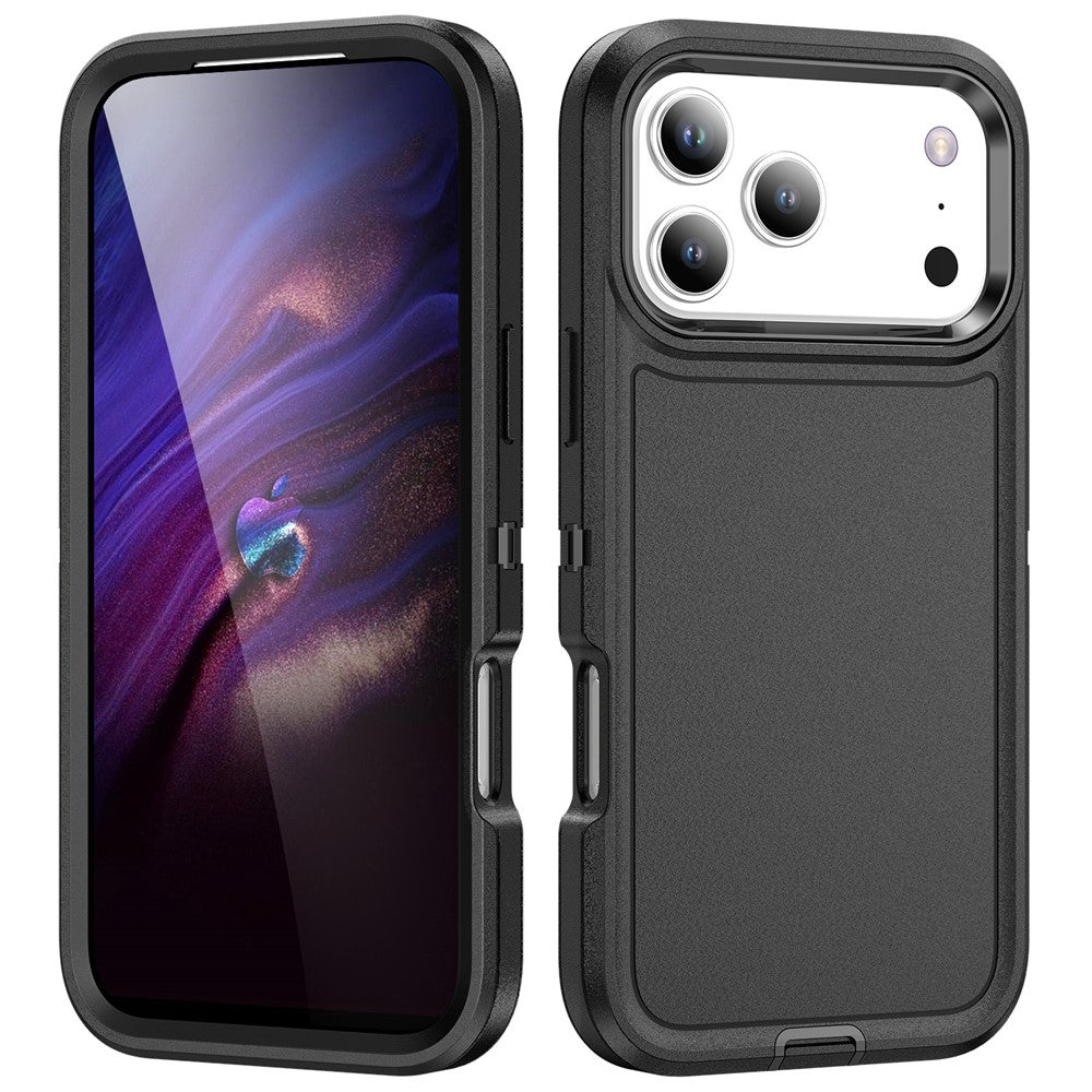 For iPhone 17 Pro Max Case PC + Silicone + EVA 3 in 1 Shockproof Phone Cover