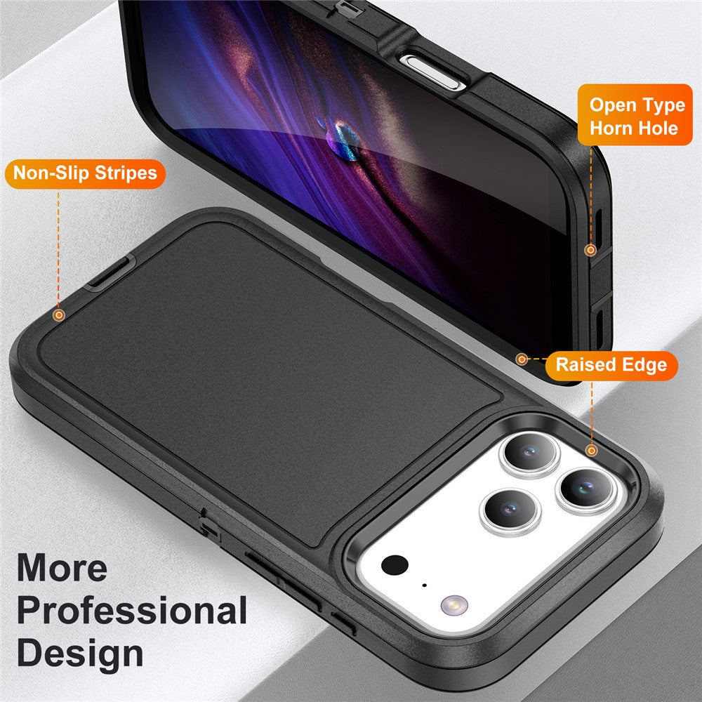 For iPhone 17 Pro Max Case PC + Silicone + EVA 3 in 1 Shockproof Phone Cover