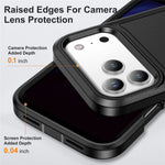 For iPhone 17 Pro Max Case PC + Silicone + EVA 3 in 1 Shockproof Phone Cover