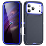 For iPhone 17 Pro Max Case PC + Silicone + EVA 3 in 1 Shockproof Phone Cover