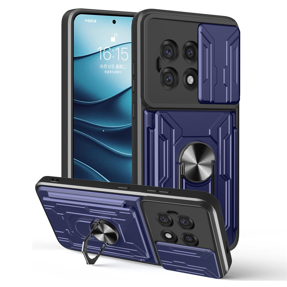 OnePlus 13R 5G-skal PC + TPU-stativ mobilskal med kamerareglage