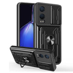 For OnePlus Nord CE4 Lite 5G Case PC + TPU Kickstand Phone Back Cover with Camera Slider